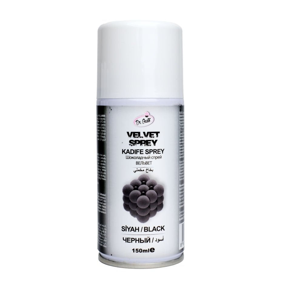 DR. GUSTO KADİFE SPREY BOYA SİYAH - 150
