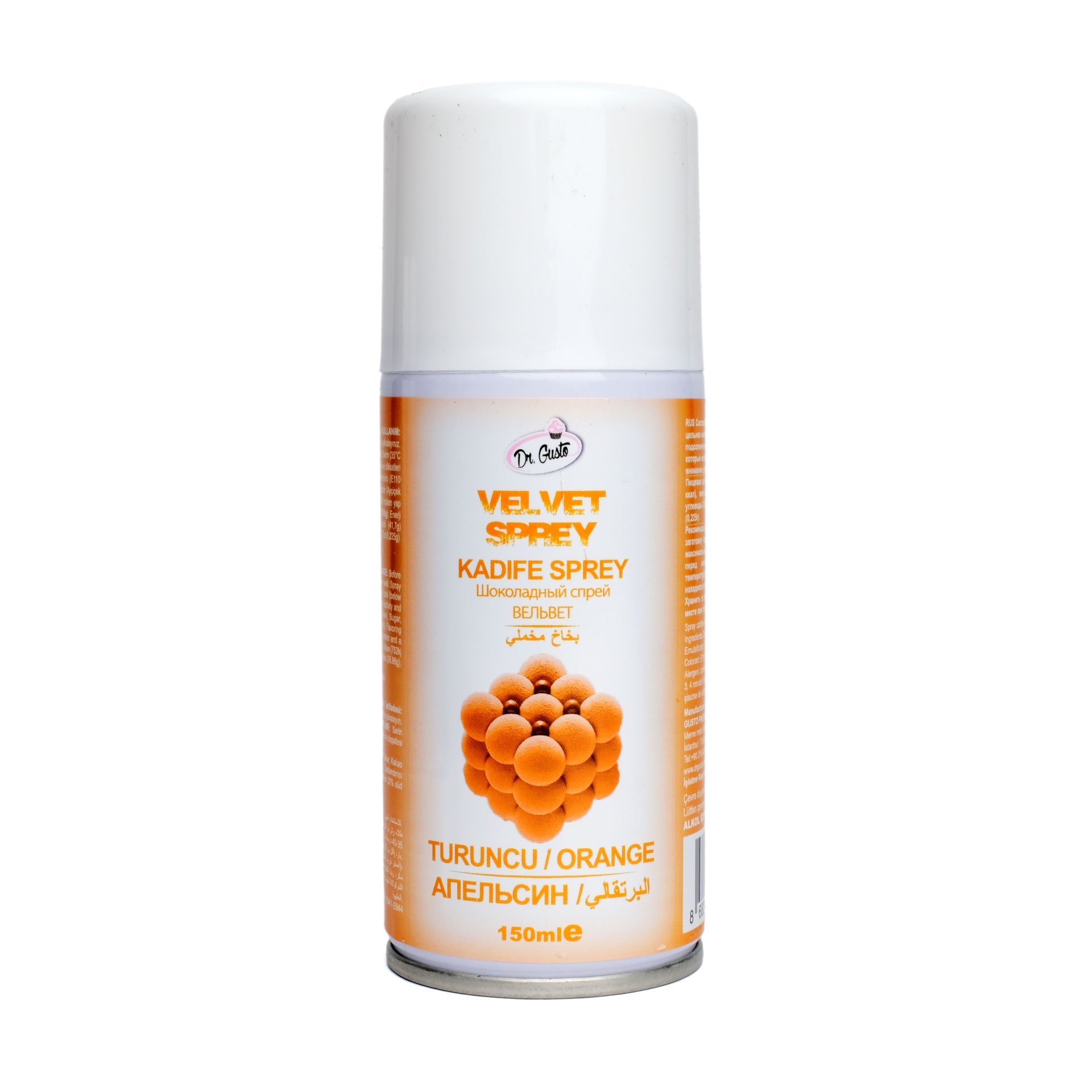 DR. GUSTO VELVET SPRAY PAINT ORANGE - 150