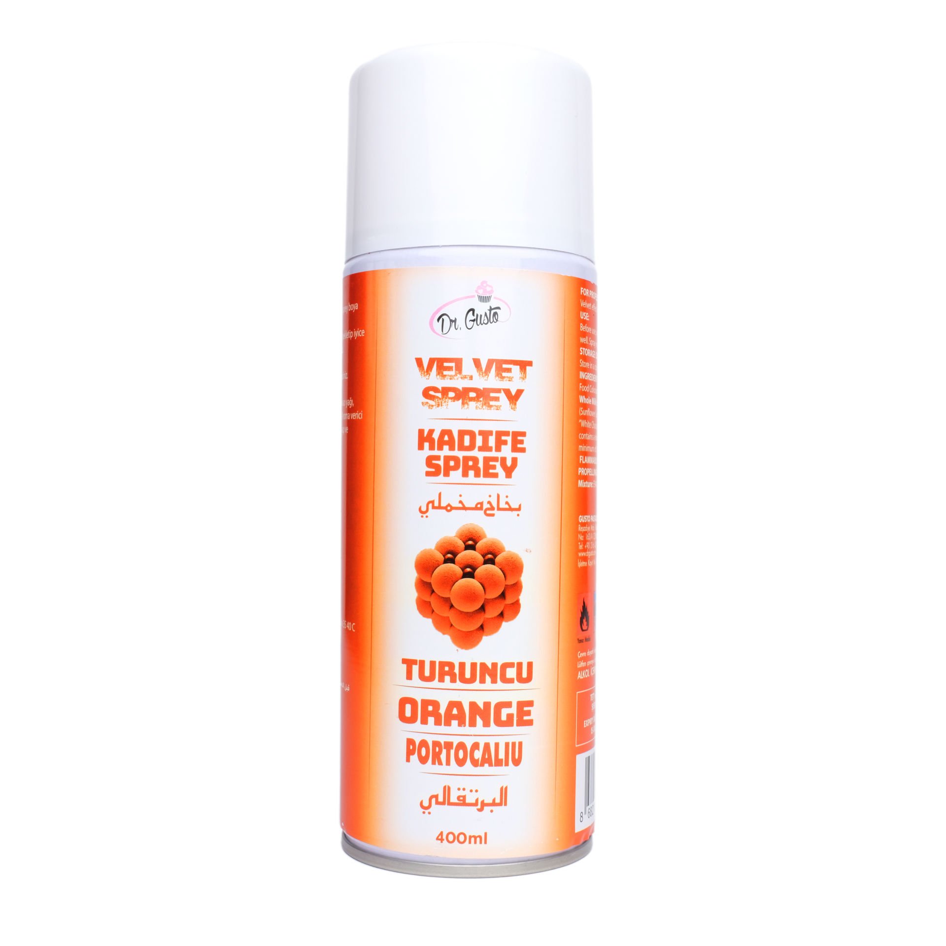 DR. GUSTO KADİFE SPREY BOYA TURUNCU - 400