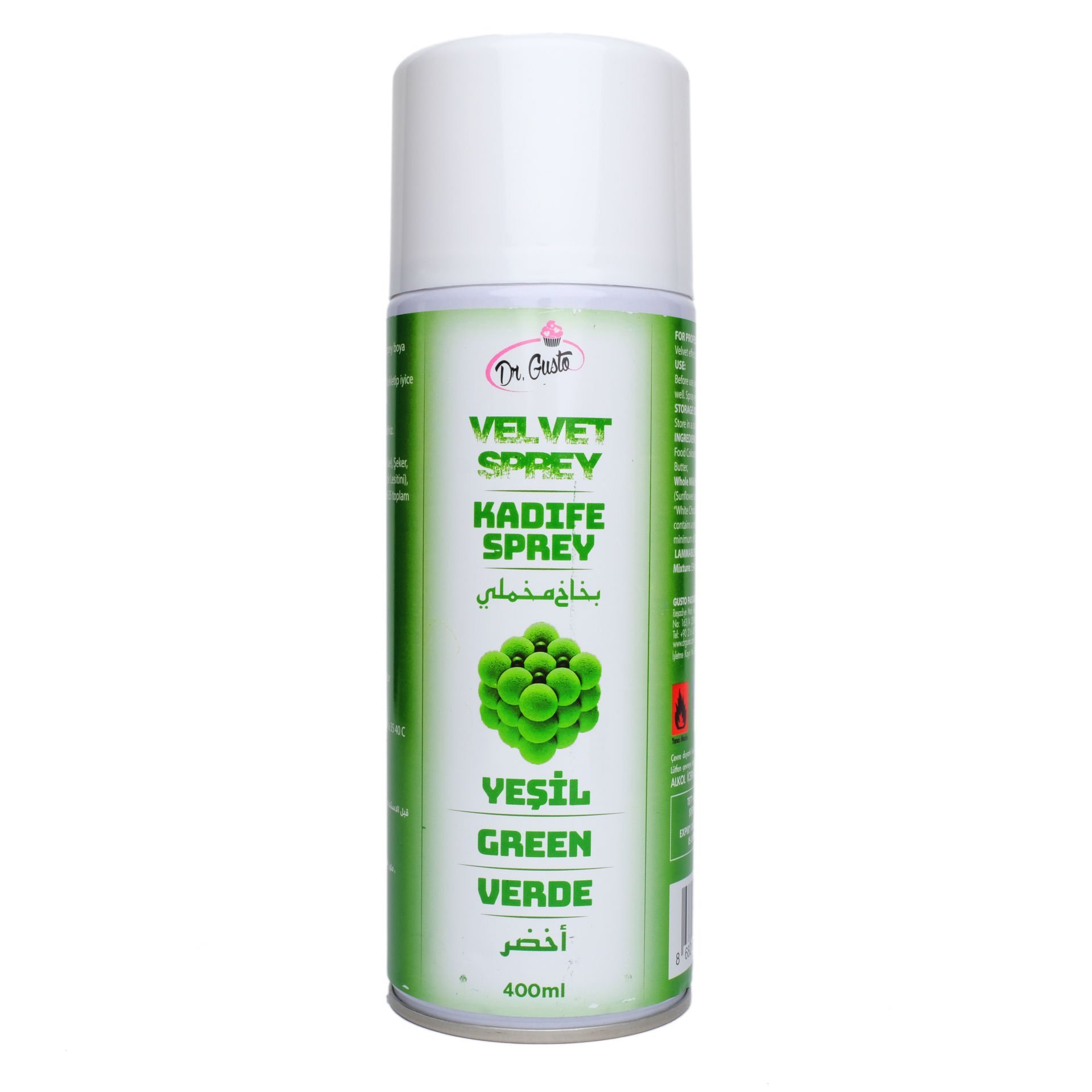 DR. GUSTO KADİFE SPREY BOYA YEŞİL - 400
