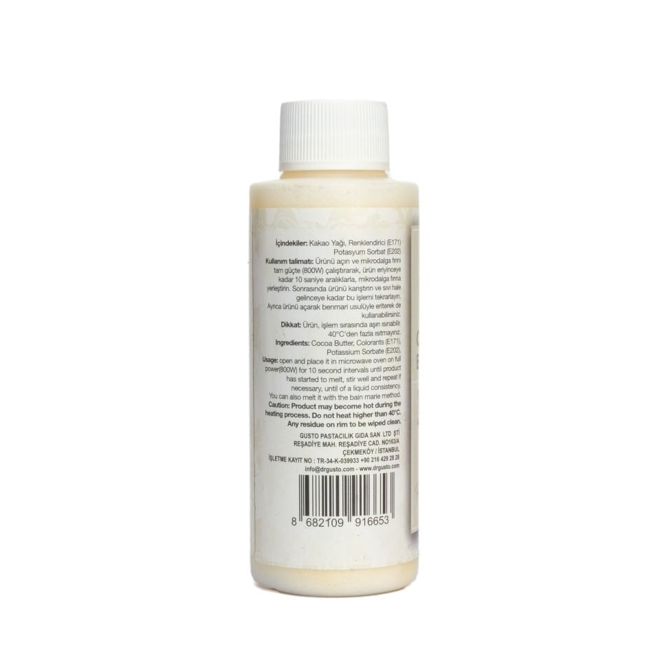 DR. GUSTO COLORED COCOA BUTTER WHITE - 100