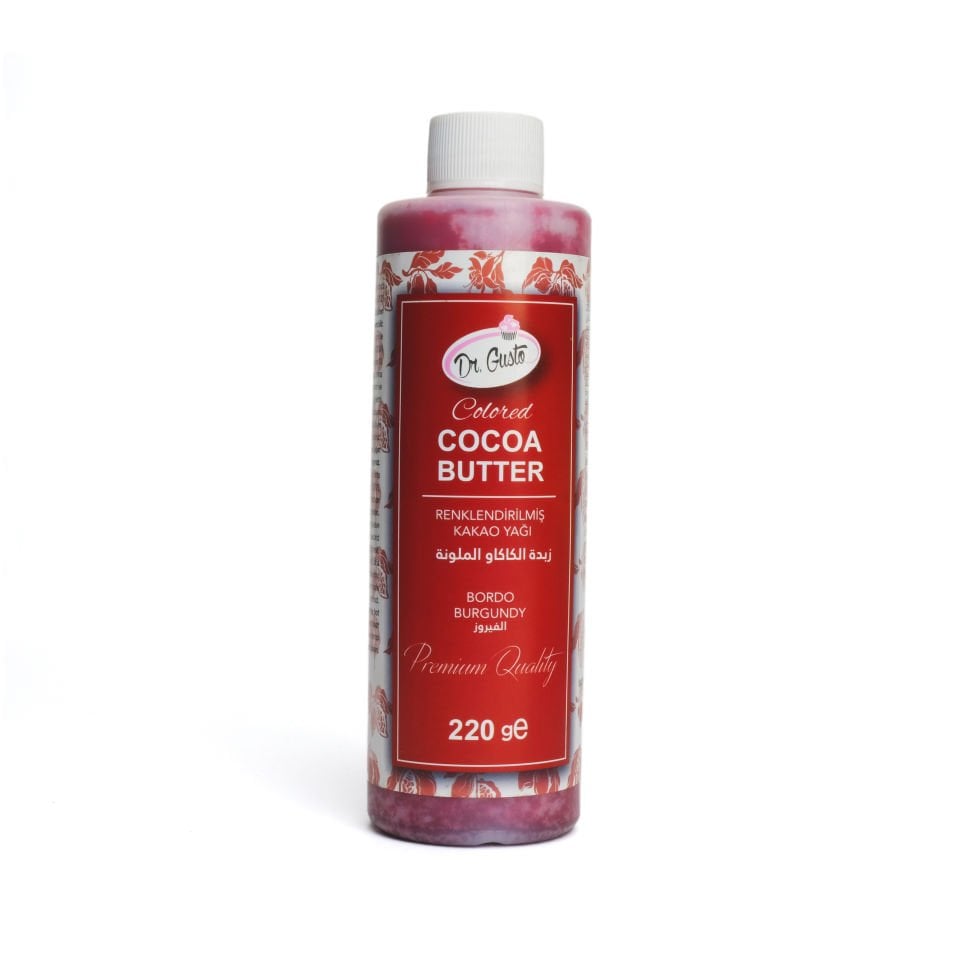 DR. GUSTO RENKLİ KAKAO YAĞI BORDO - 220