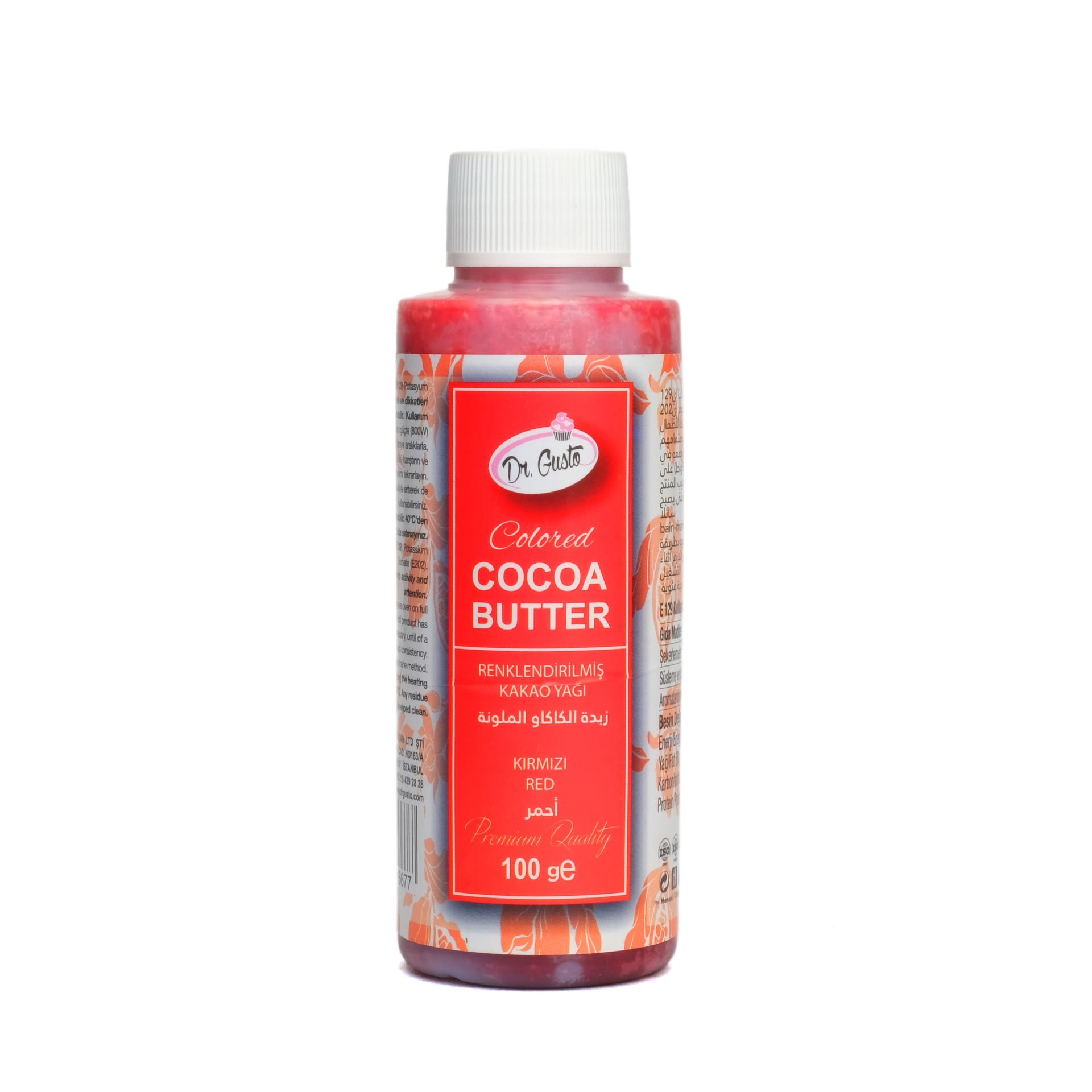 DR. GUSTO COLORED COCOA BUTTER RED - 100