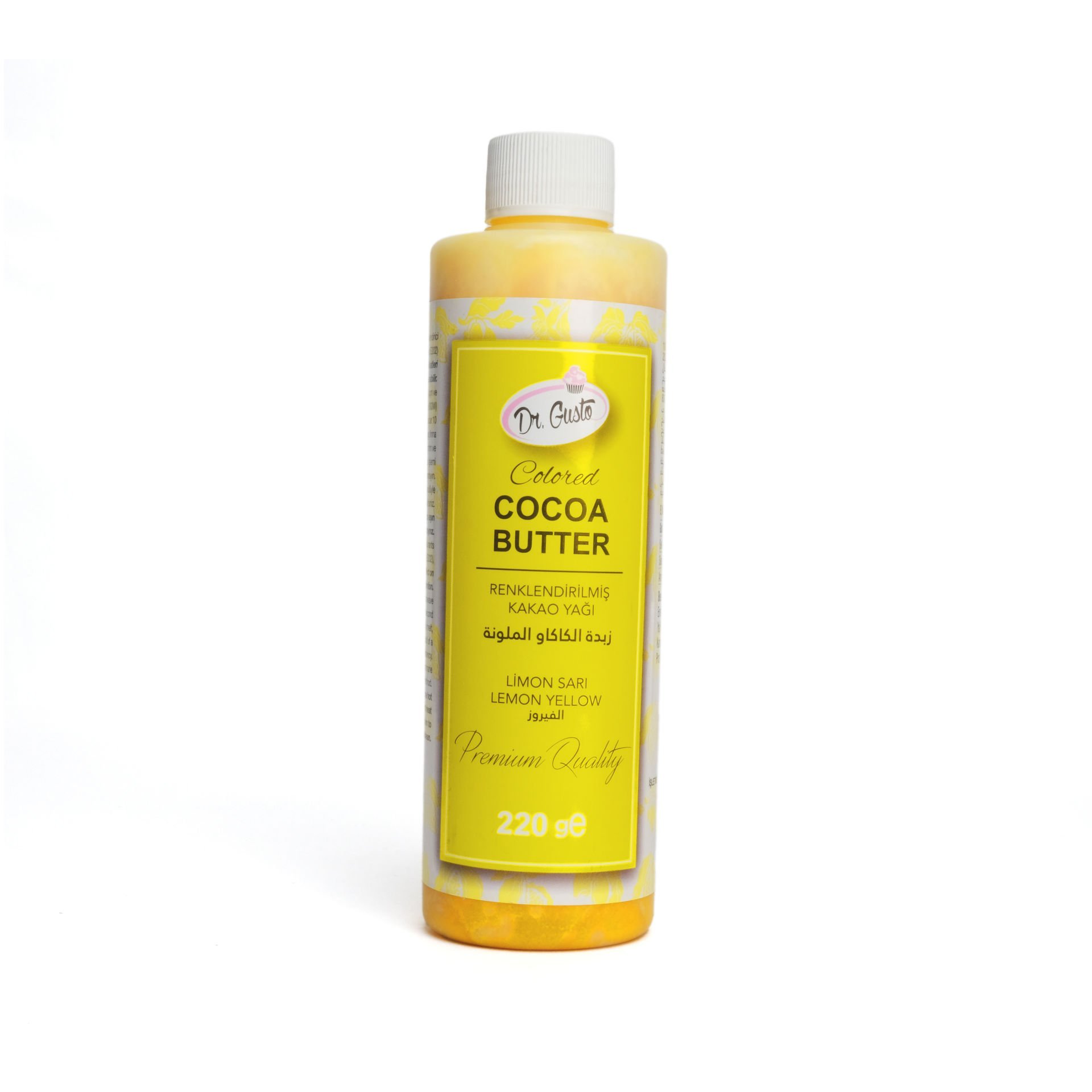 DR. GUSTO COLORED COCOA BUTTER LEMON YELLOW - 220