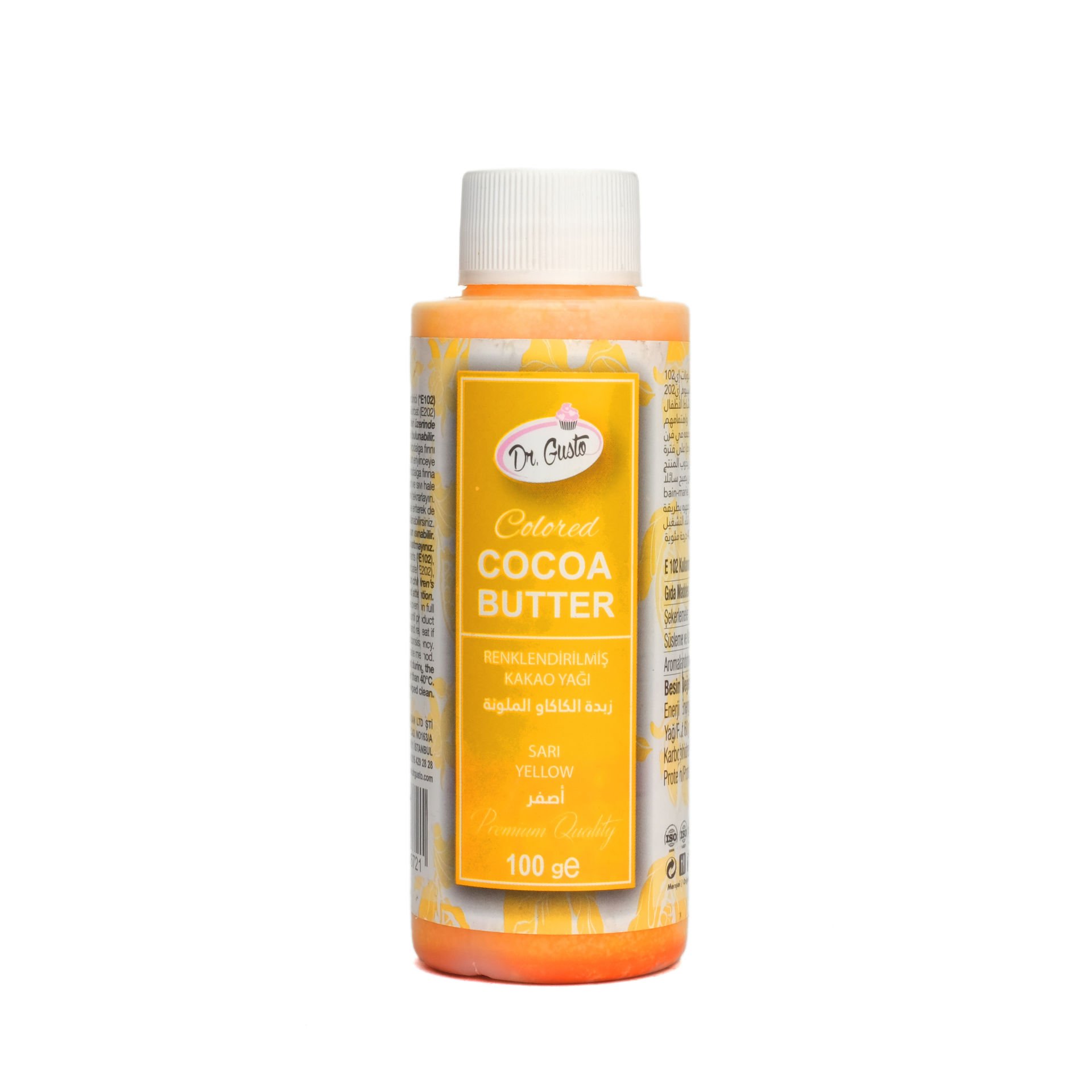 DR. GUSTO COLORED COCOA BUTTER YELLOW - 100