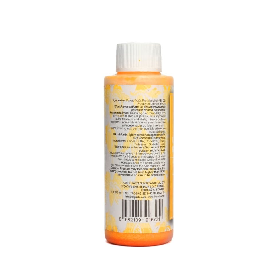 DR. GUSTO COLORED COCOA BUTTER YELLOW - 100