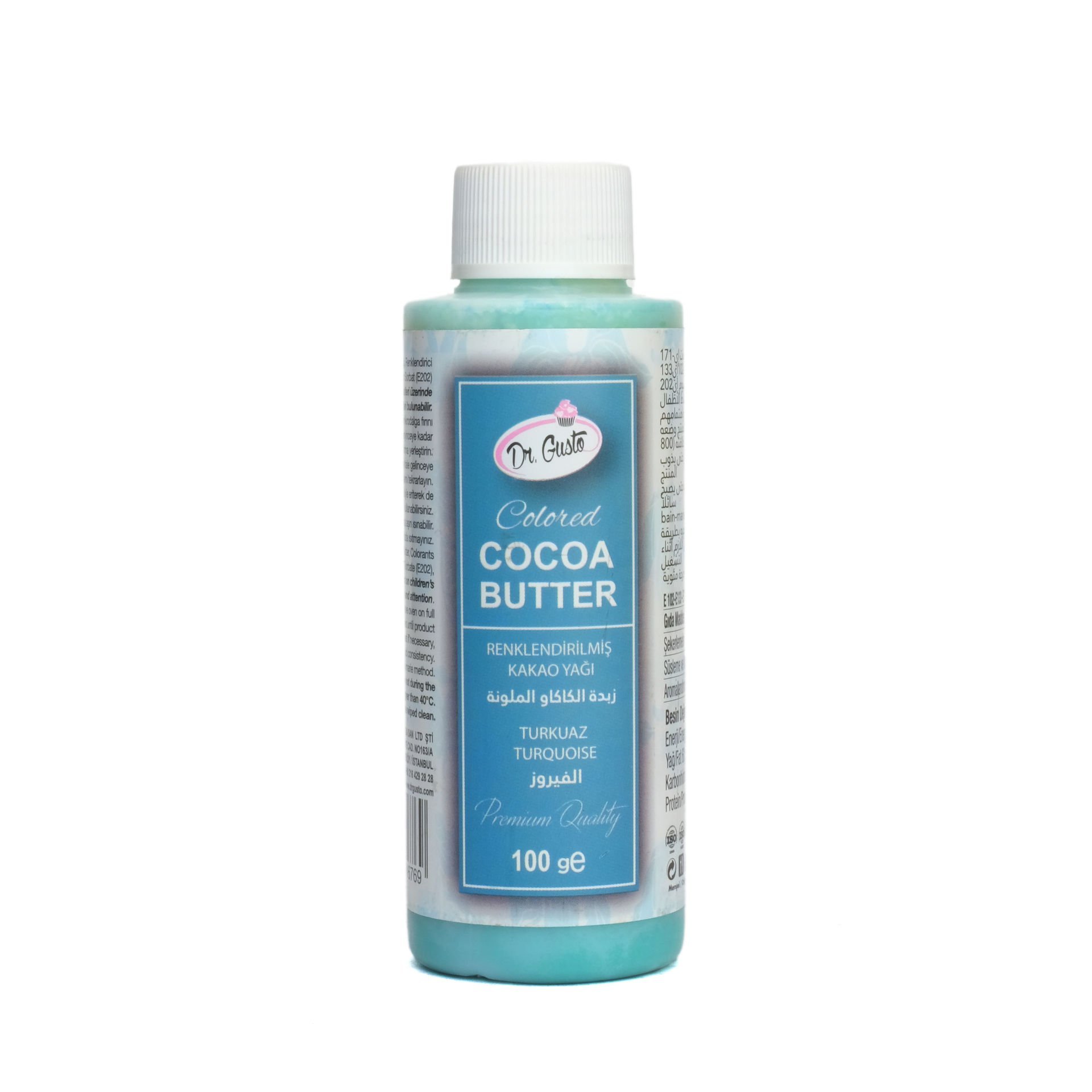 DR. GUSTO COLORED COCOA BUTTER TURQUOISE - 100