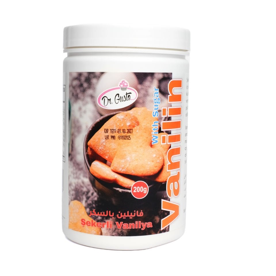 DR. GUSTO MEDIUM KATKI MADDESİ ŞEKERLİ VANİLYA - 200 GR