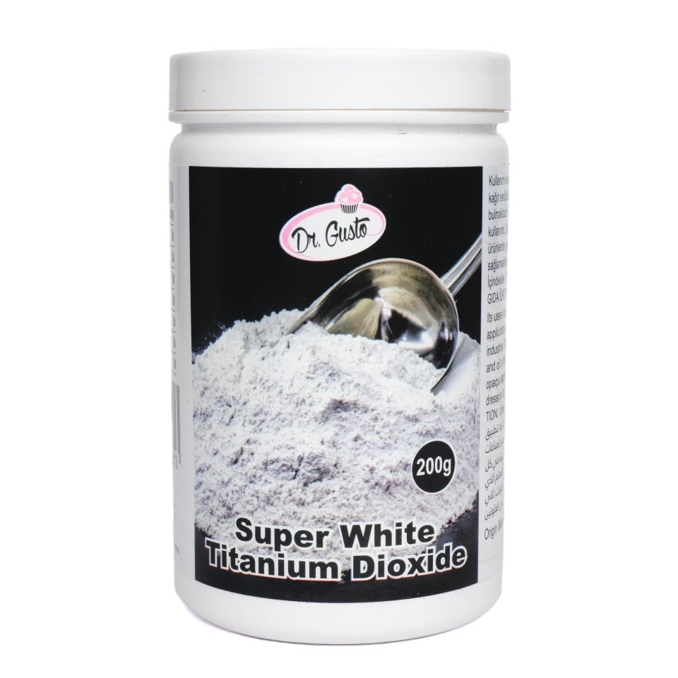DR. GUSTO MEDIUM KATKI MADDESİ TİTANYUM DİOKSİT SÜPER BEYAZ - 200 GR