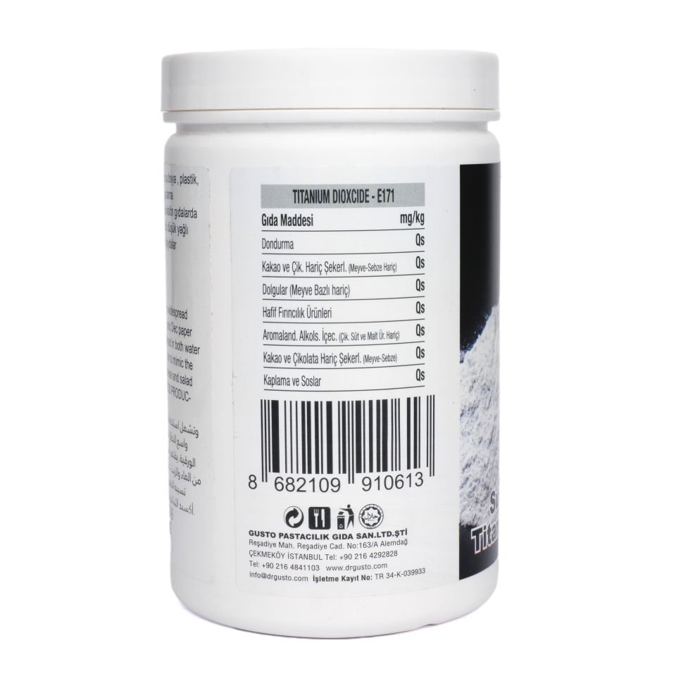 DR. GUSTO MEDIUM KATKI MADDESİ TİTANYUM DİOKSİT SÜPER BEYAZ - 200 GR