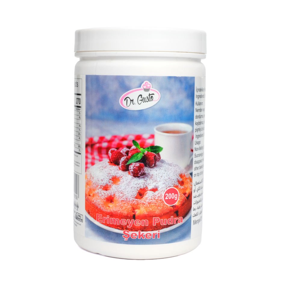 DR. GUSTO MEDIUM KATKI MADDESİ ERİMEYEN PUDRA ŞEKERİ - 200 GR