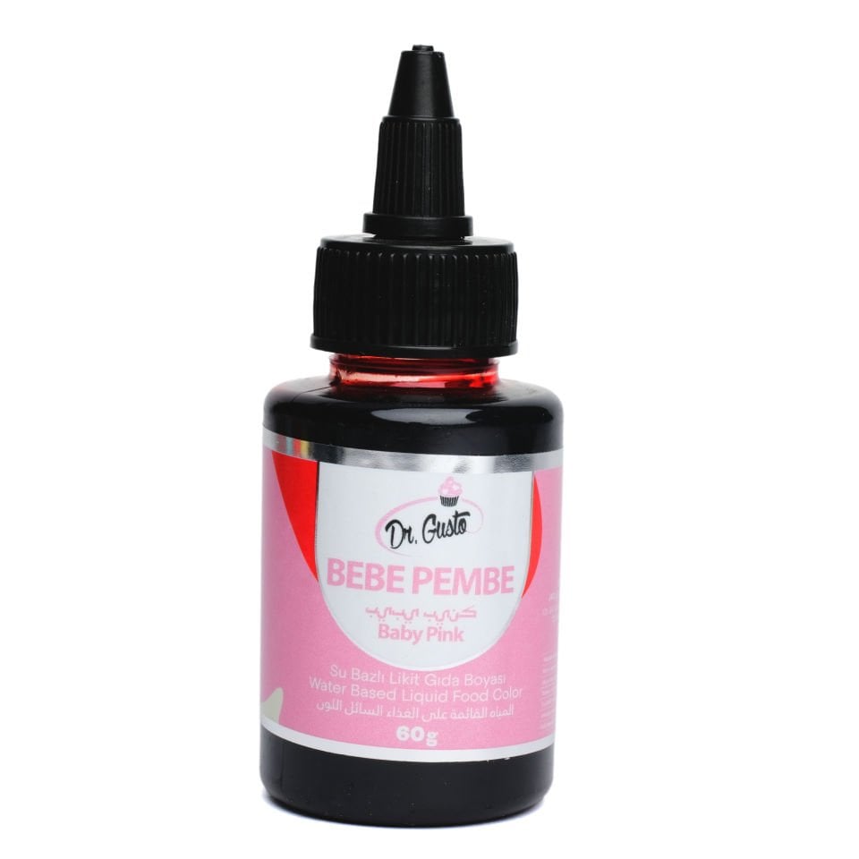 DR. GUSTO SU BAZLI LİKİT GIDA BOYASI BEBE PEMBE - 60