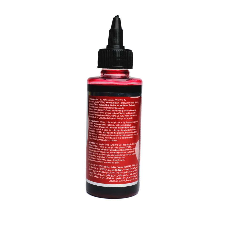 DR. GUSTO SU BAZLI LİKİT GIDA BOYASI BORDO - 115