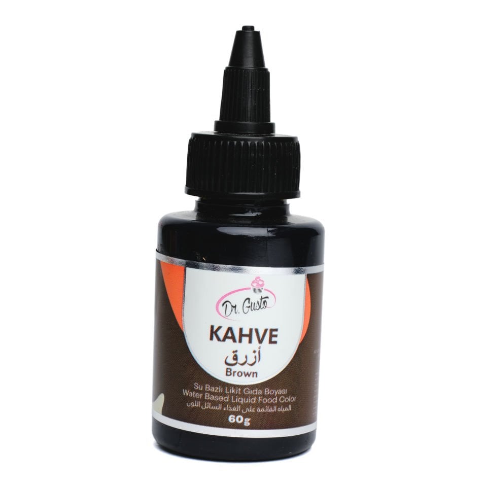DR. GUSTO SU BAZLI LİKİT GIDA BOYASI KAHVE - 60