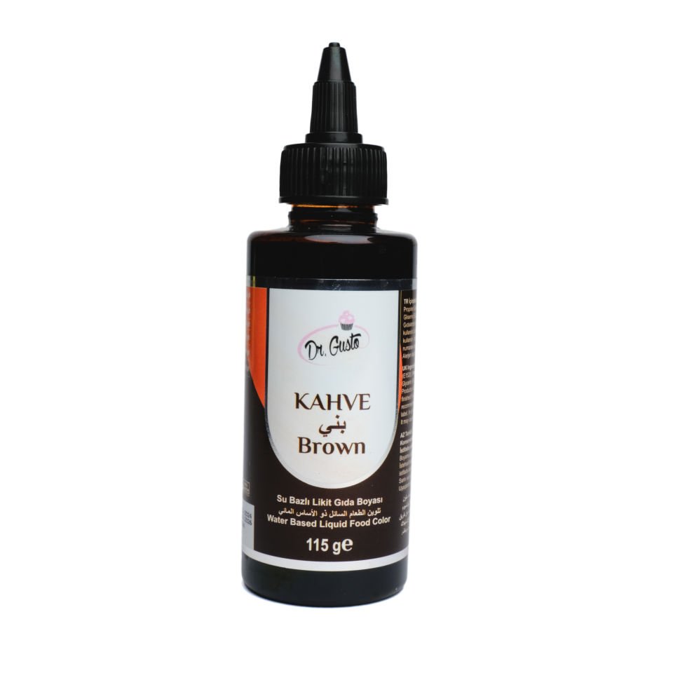 DR. GUSTO SU BAZLI LİKİT GIDA BOYASI KAHVE - 115