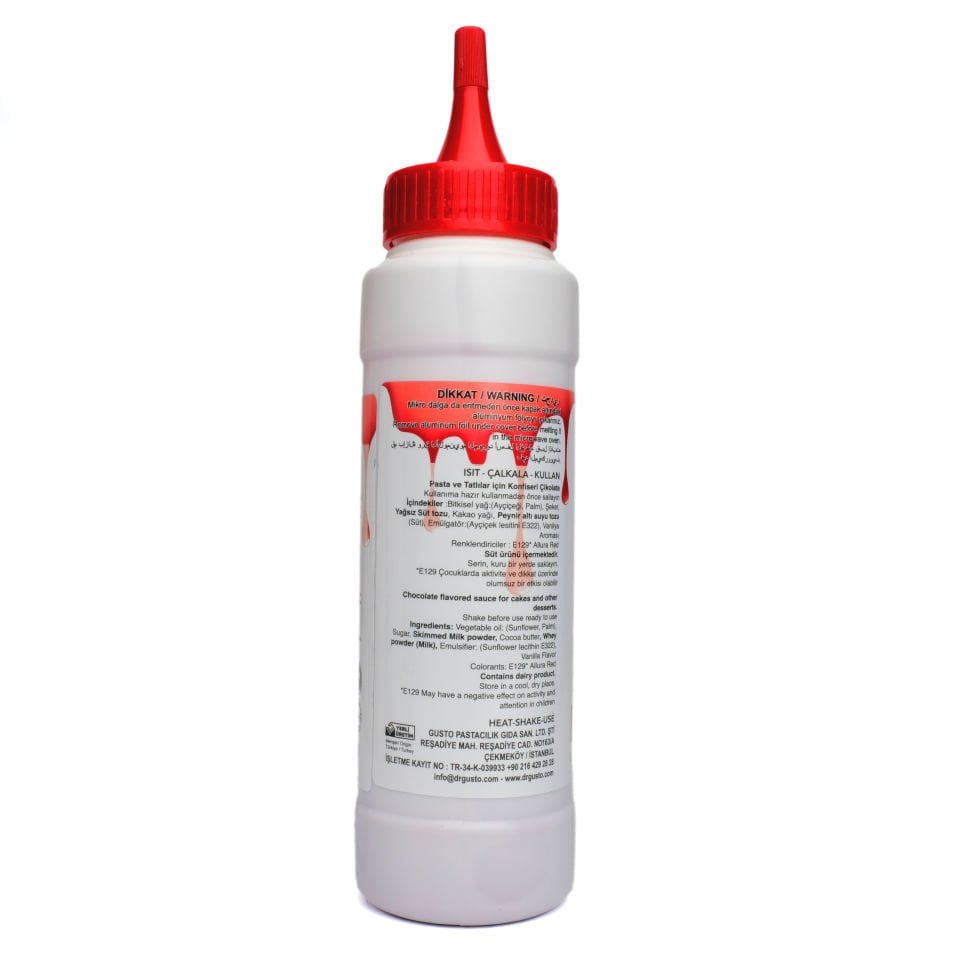 DR. GUSTO CAKE DRİP KIRMIZI - 250 GR