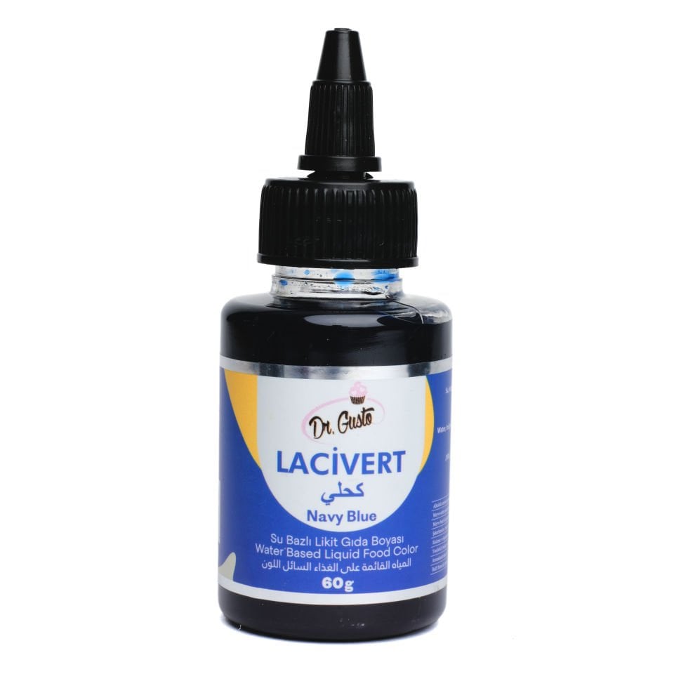 DR. GUSTO SU BAZLI LİKİT GIDA BOYASI LACİVERT - 60