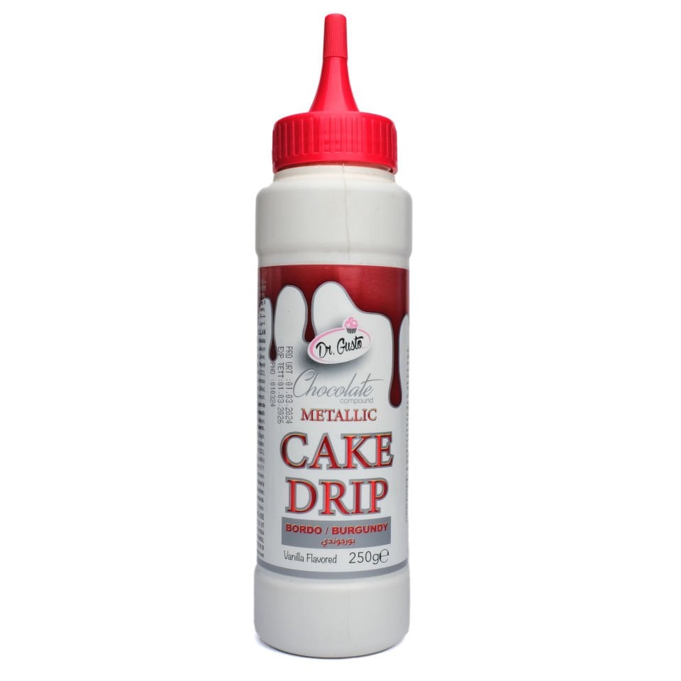 DR GUSTO METALİK CAKE DRİP BORDO - 250 GR