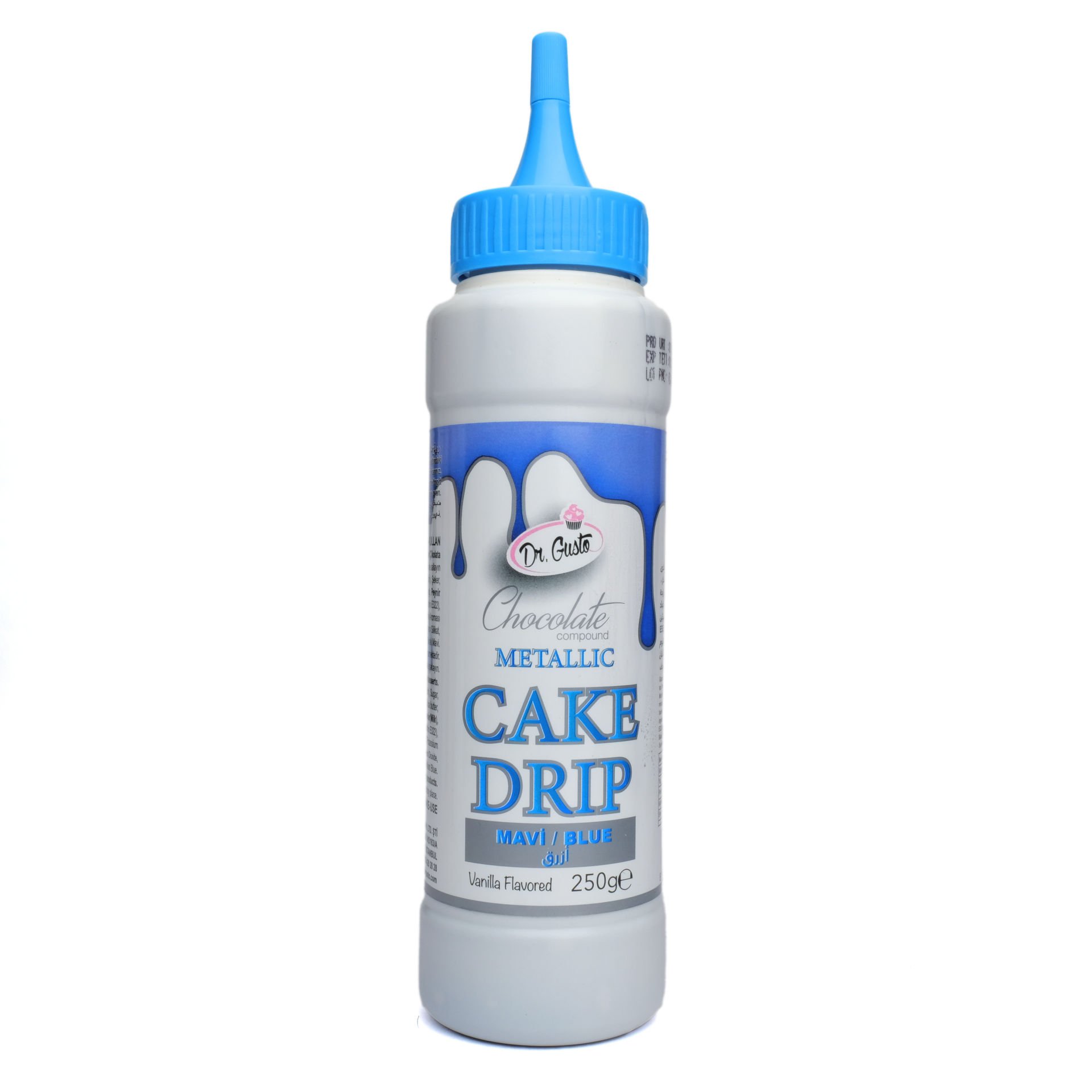 DR GUSTO METALİK CAKE DRİP MAVİ - 250 GR