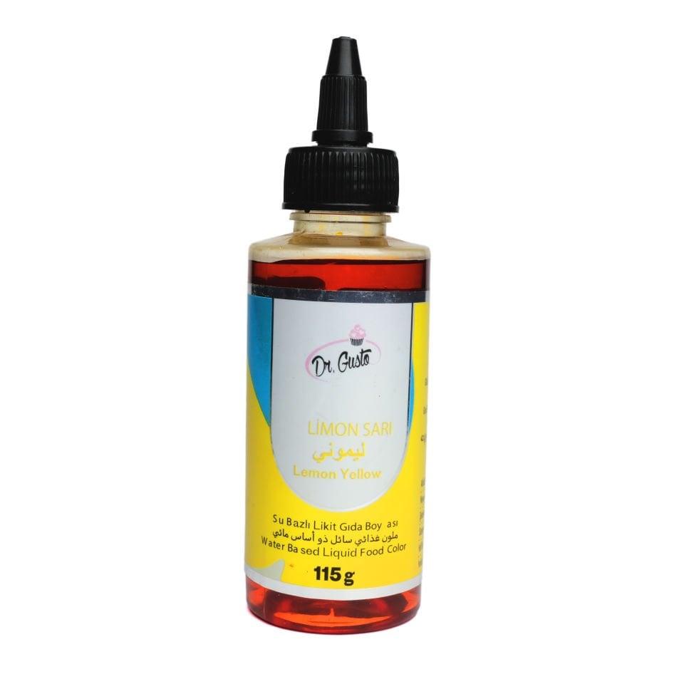 DR. GUSTO SU BAZLI LİKİT GIDA BOYASI LİMON - 115