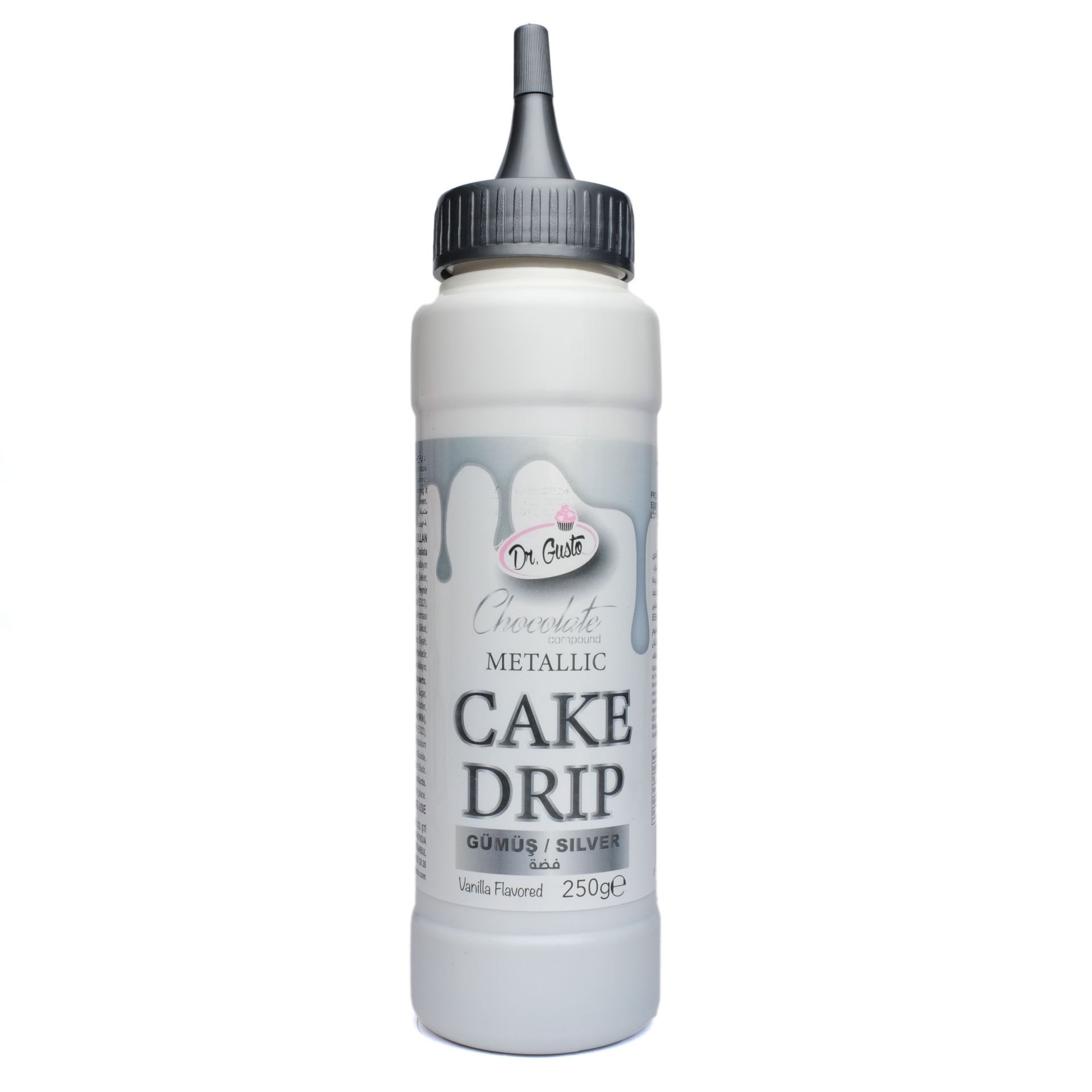 DR GUSTO METALİK CAKE DRİP GÜMÜŞ - 250 GR