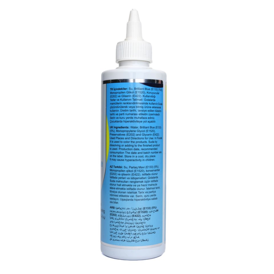 DR. GUSTO SU BAZLI LİKİT GIDA BOYASI MAVİ - 250