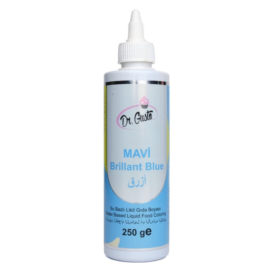 DR. GUSTO SU BAZLI LİKİT GIDA BOYASI MAVİ - 250