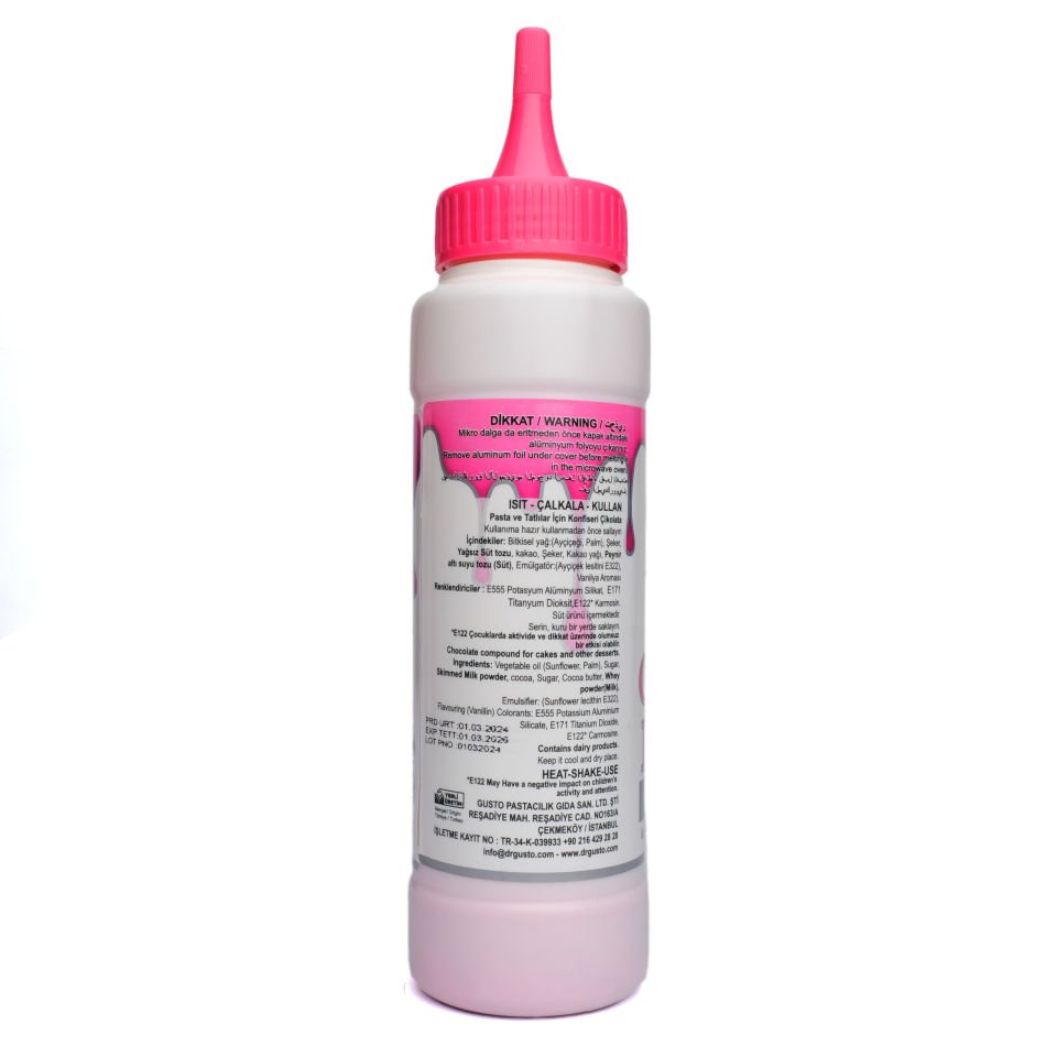 DR GUSTO METALİK CAKE DRİP PEMBE - 250 GR