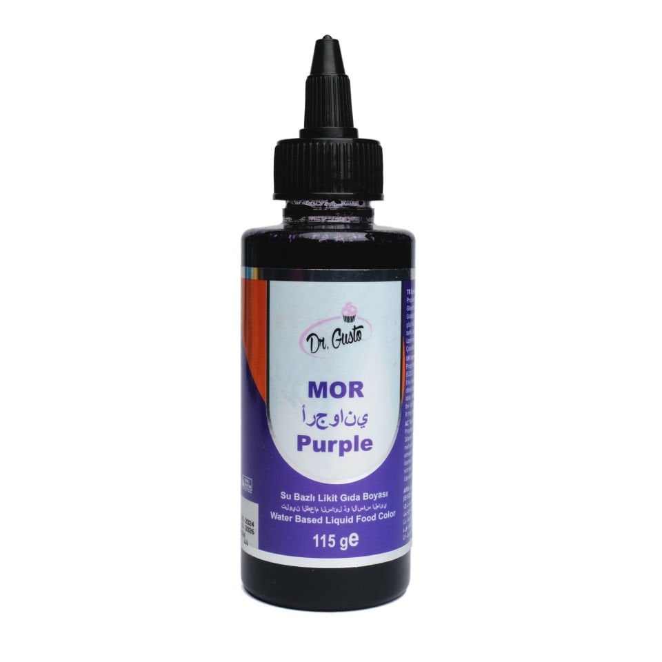 DR. GUSTO SU BAZLI LİKİT GIDA BOYASI MOR - 115