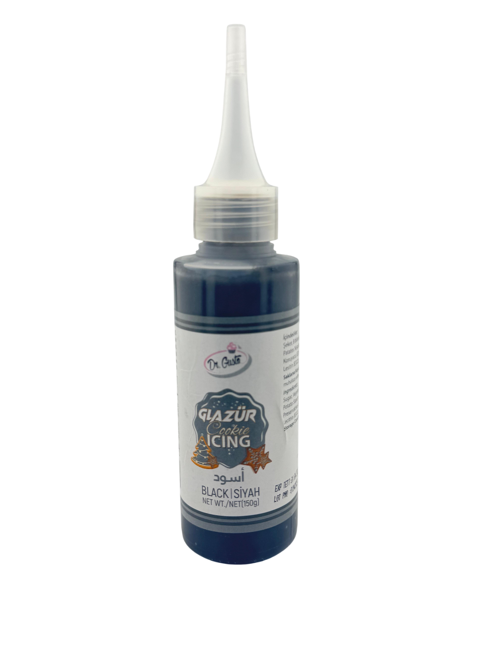 DR. GUSTO GLAZÜR SİYAH - 150 GR