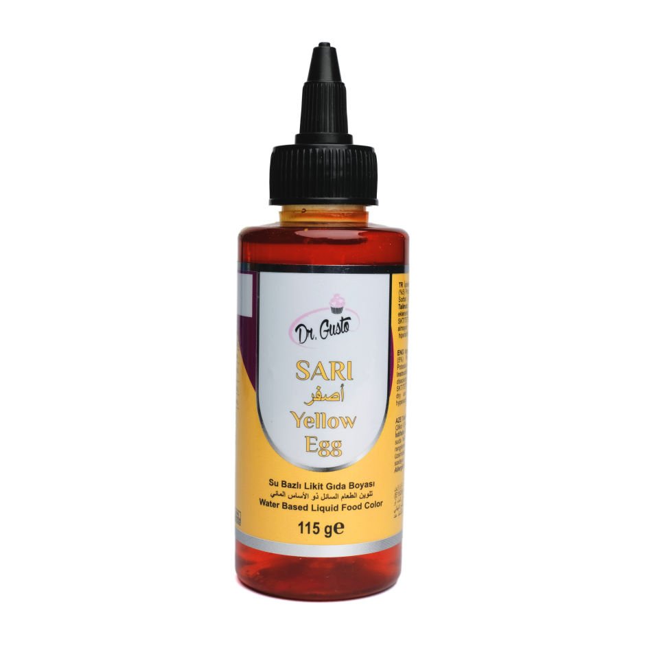 DR. GUSTO SU BAZLI LİKİT GIDA BOYASI SARI - 115