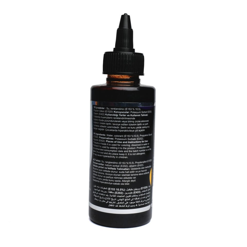 DR. GUSTO WATER BASED LIQUID FOOD COLOR BLACK - 115