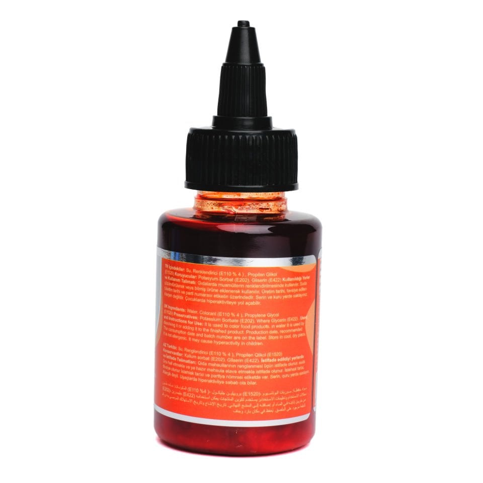 DR. GUSTO SU BAZLI LİKİT GIDA BOYASI TURUNCU - 60