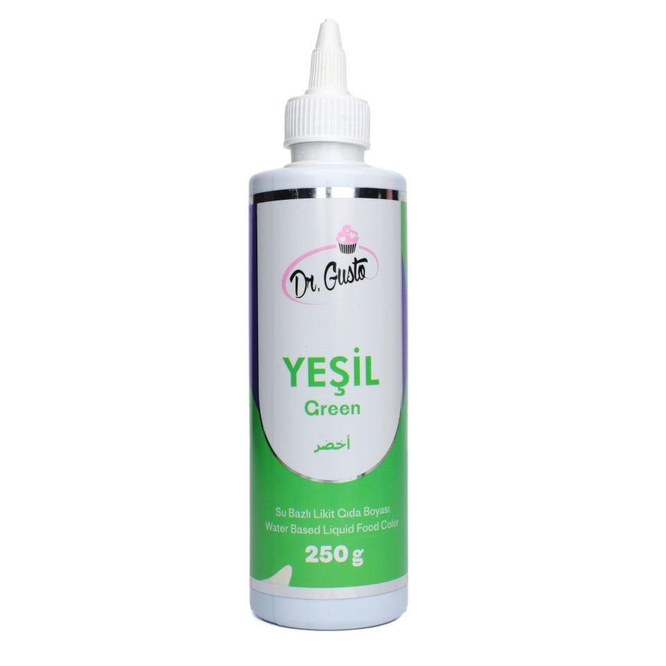 DR. GUSTO SU BAZLI LİKİT GIDA BOYASI YEŞİL - 250