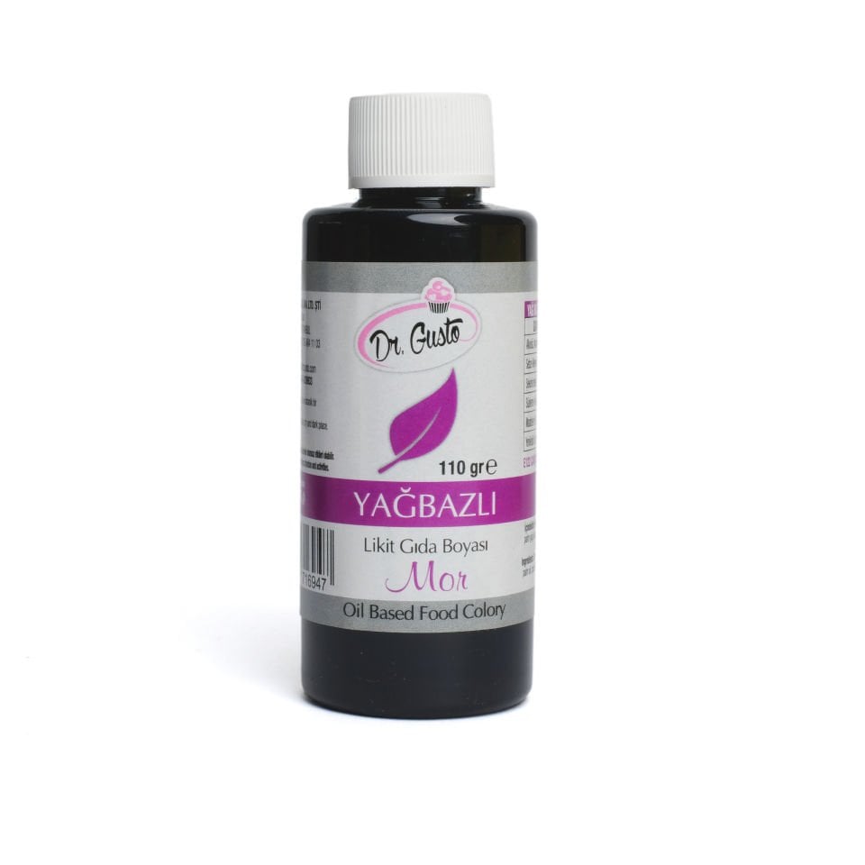 DR. GUSTO YAĞ BAZLI LİKİT GIDA BOYASI MOR - 110