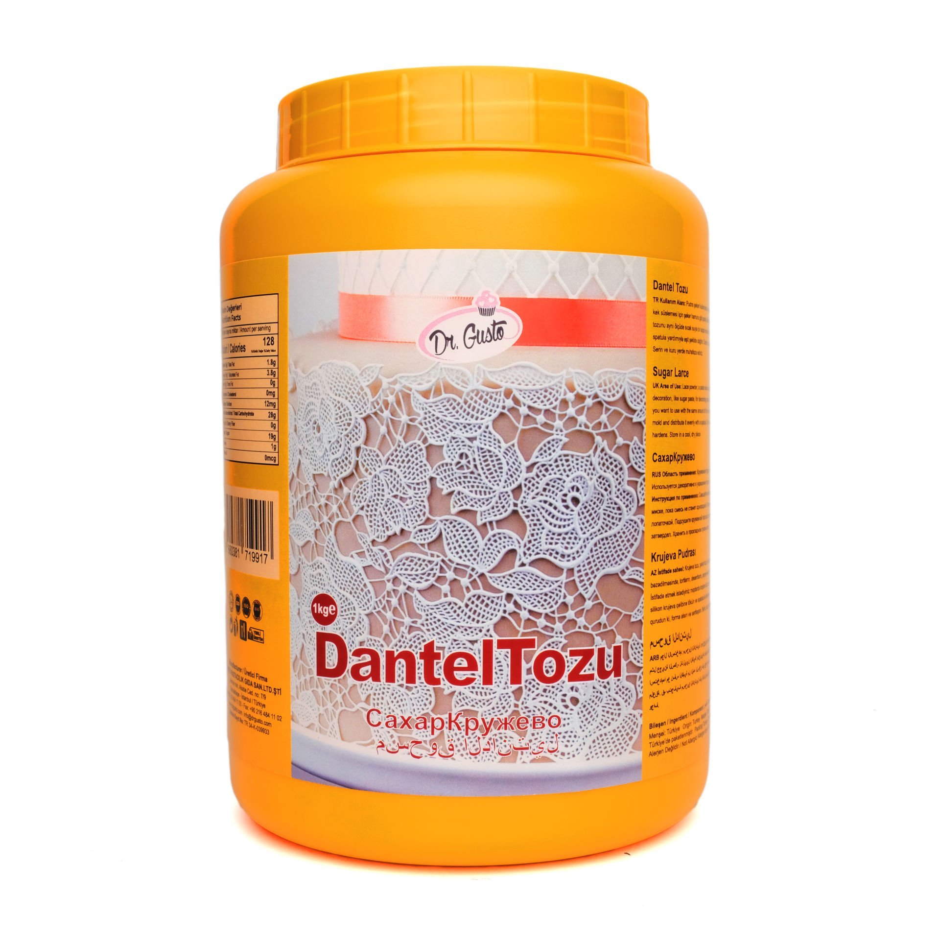 DR. GUSTO KATKI MADDESİ DANTEL TOZU - 1000 GR