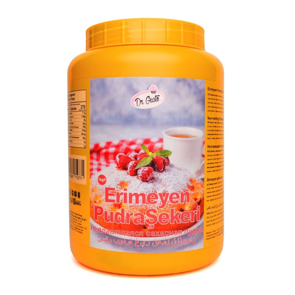 DR. GUSTO KATKI MADDESİ ERİMEYEN PUDRA ŞEKERİ - 1000 GR