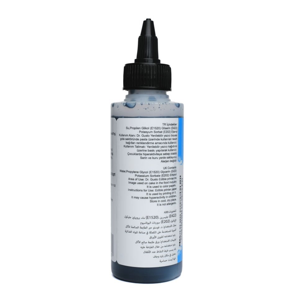 DR. GUSTO EDIBLE PRINTER PAINT BLACK - 115