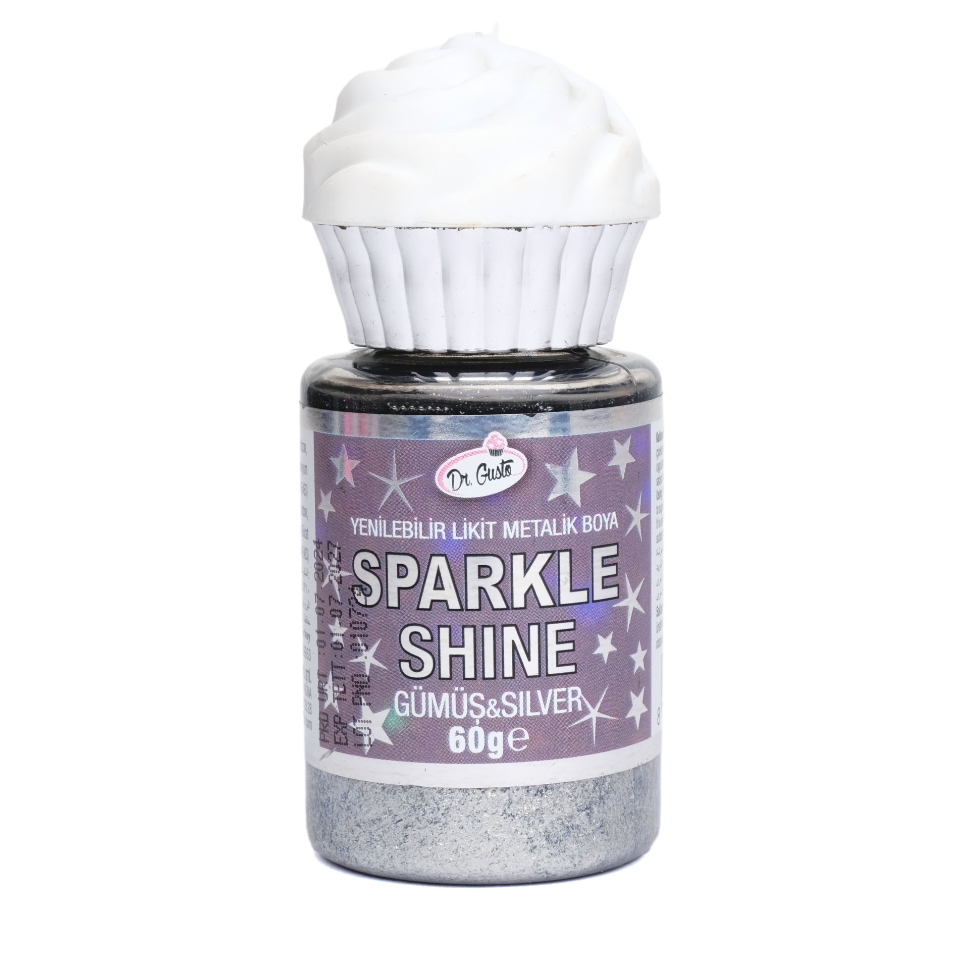 DR. GUSTO METALİK LİKİT BOYA GÜMÜŞ - 60