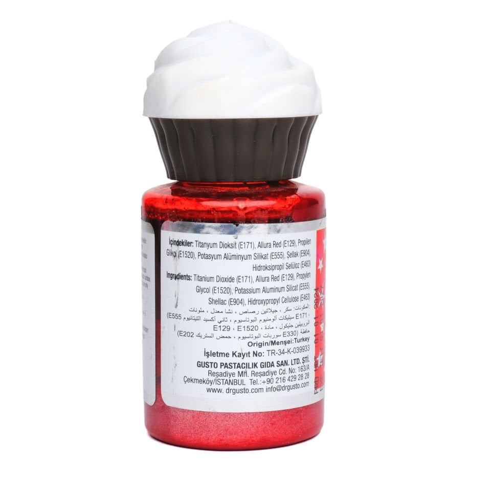 DR. GUSTO METALLIC LIQUID PAINT RED - 60