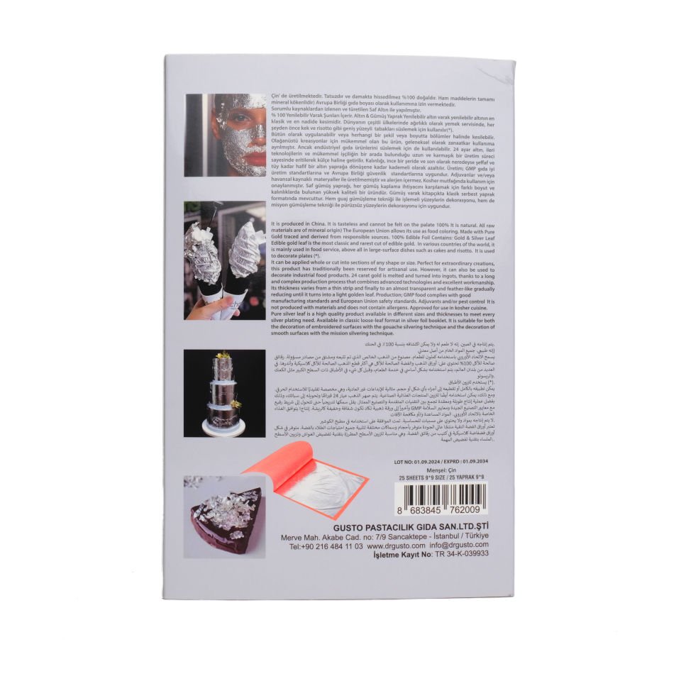 DR. GUSTO YENİLEBİLİR VARAK DEFTER GÜMÜŞ (9X9)