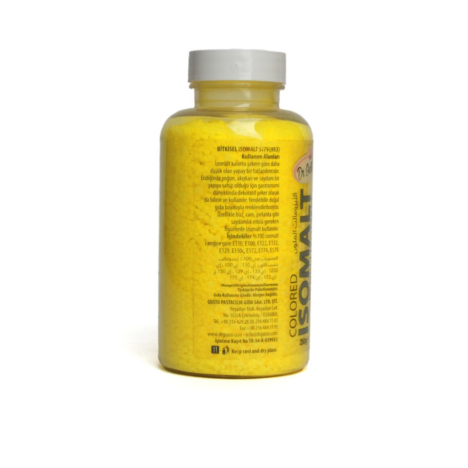 DR. GUSTO RENKLİ İZOMALT SARI - 250 GR