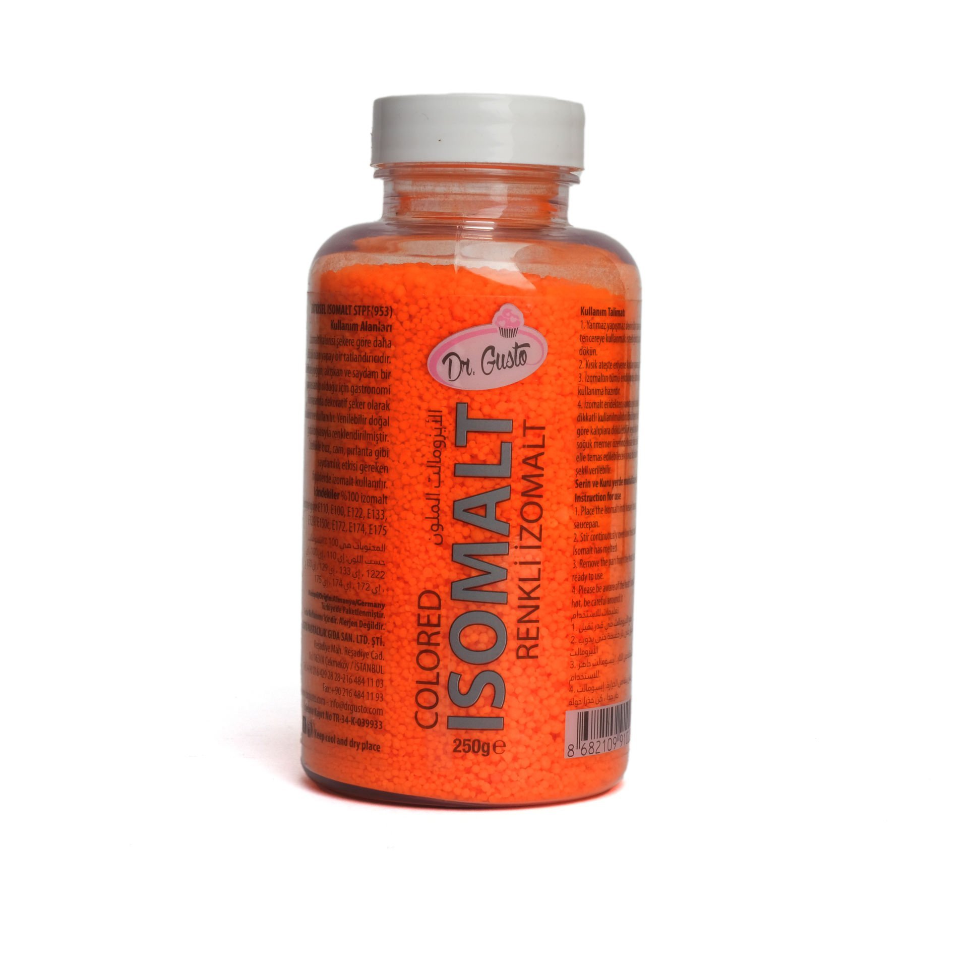 DR. GUSTO RENKLİ İZOMALT TURUNCU - 250 GR