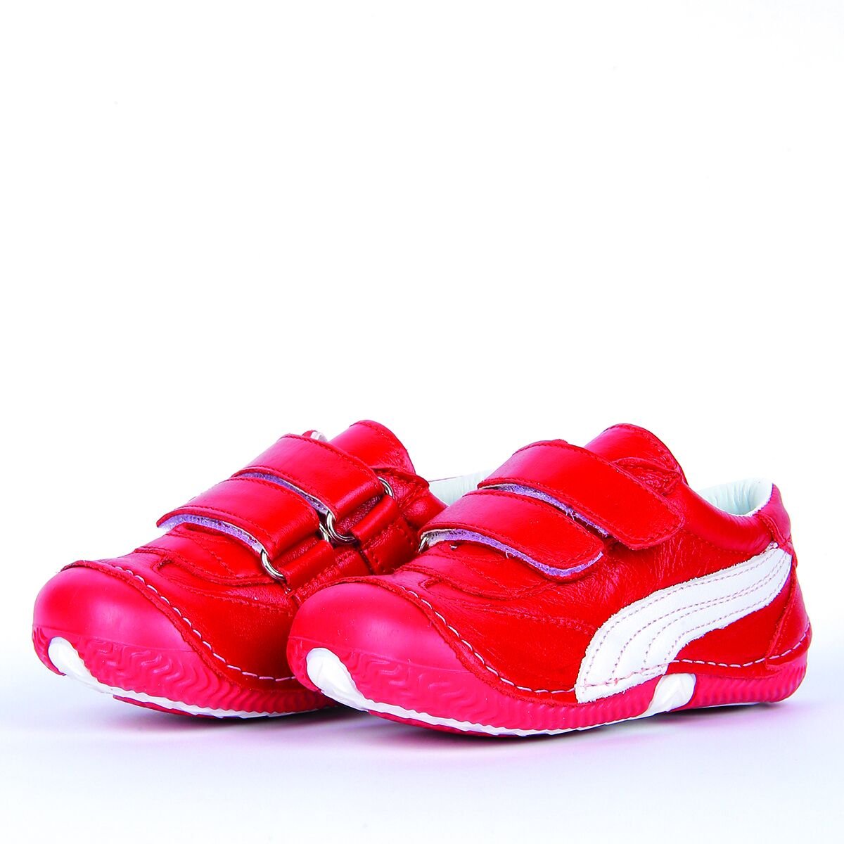 Hakiki Deri Ortopedik İlk Adım Bebek Ayakkabısı Kırmızı