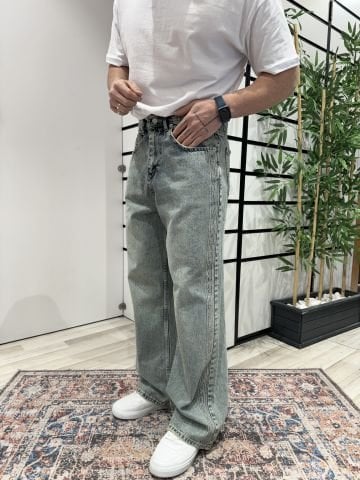 Mavi  Yan Nakışlı Premium Baggy Jean XXL