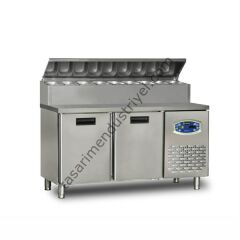 Dampak 2 Kapılı Pizza Hazırlık Buzdolabı 22TBF2S-PA70 150x70x109