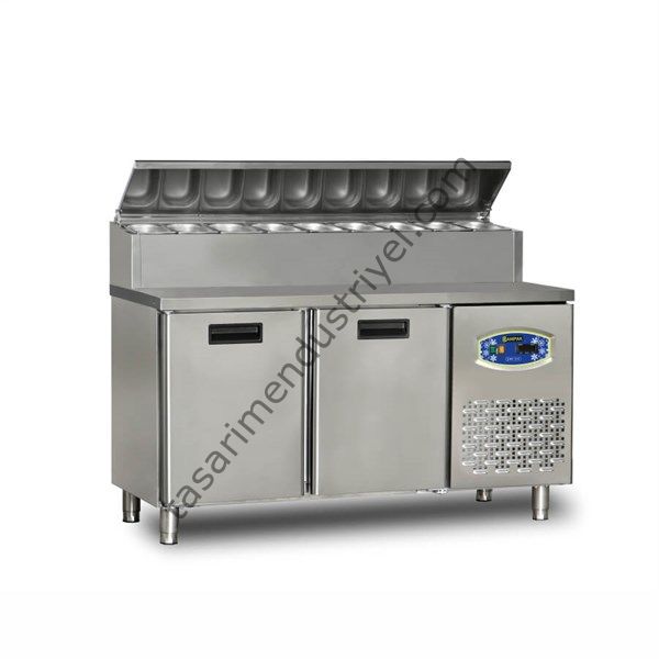 Dampak 2 Kapılı Pizza Hazırlık Buzdolabı 150x70x133 22TBF2S-PY70