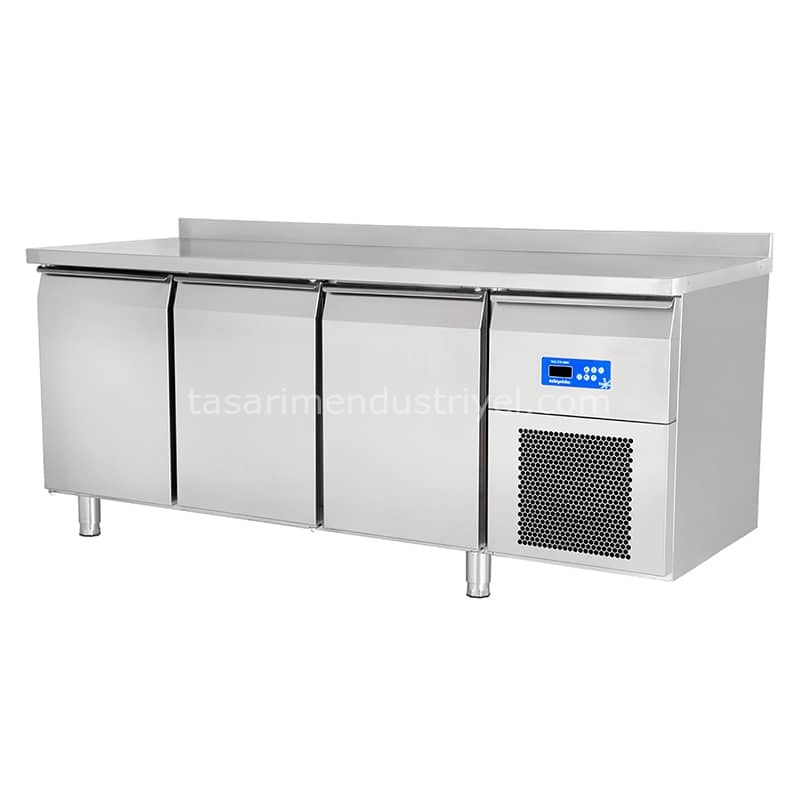 Öztiryakiler 3 Inox Kapılı Yatay Tip Derin Dondurucu, Tag 370 Lmv, 430 Kalite