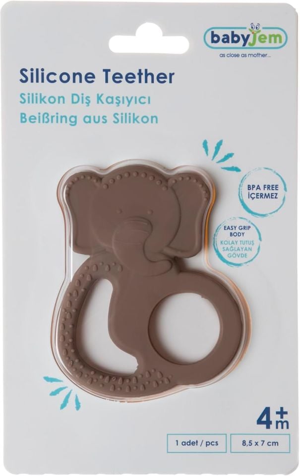 BabyJem Silikon Fil Dişlik 808 Latte