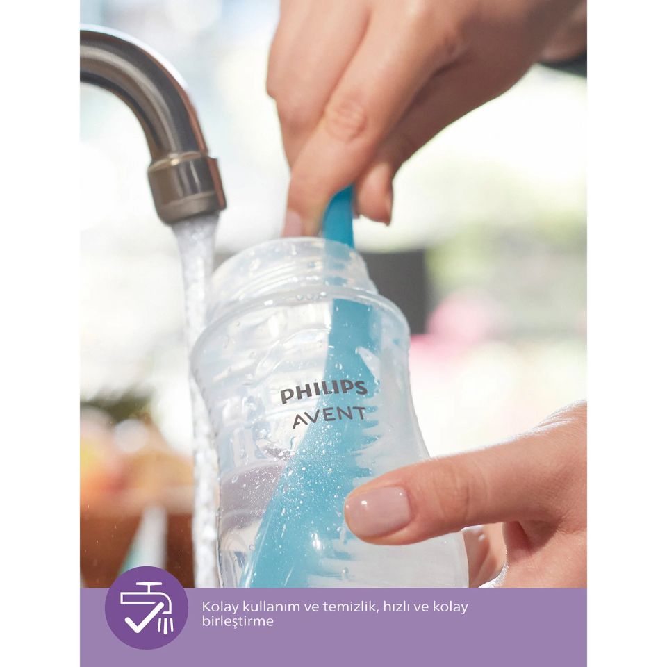 Philips Avent Doğal Tepkili Natural Response PP Biberon 260 ml 1+ Ay Pembe